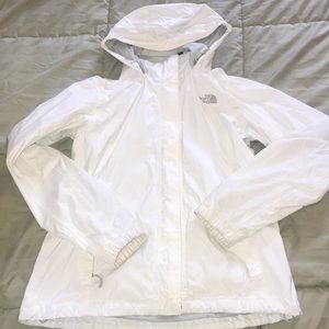 North Face Womens (M) Rain Jacket in White